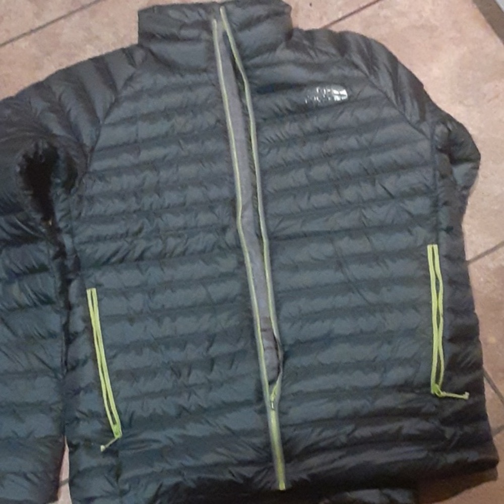 Green north face coat